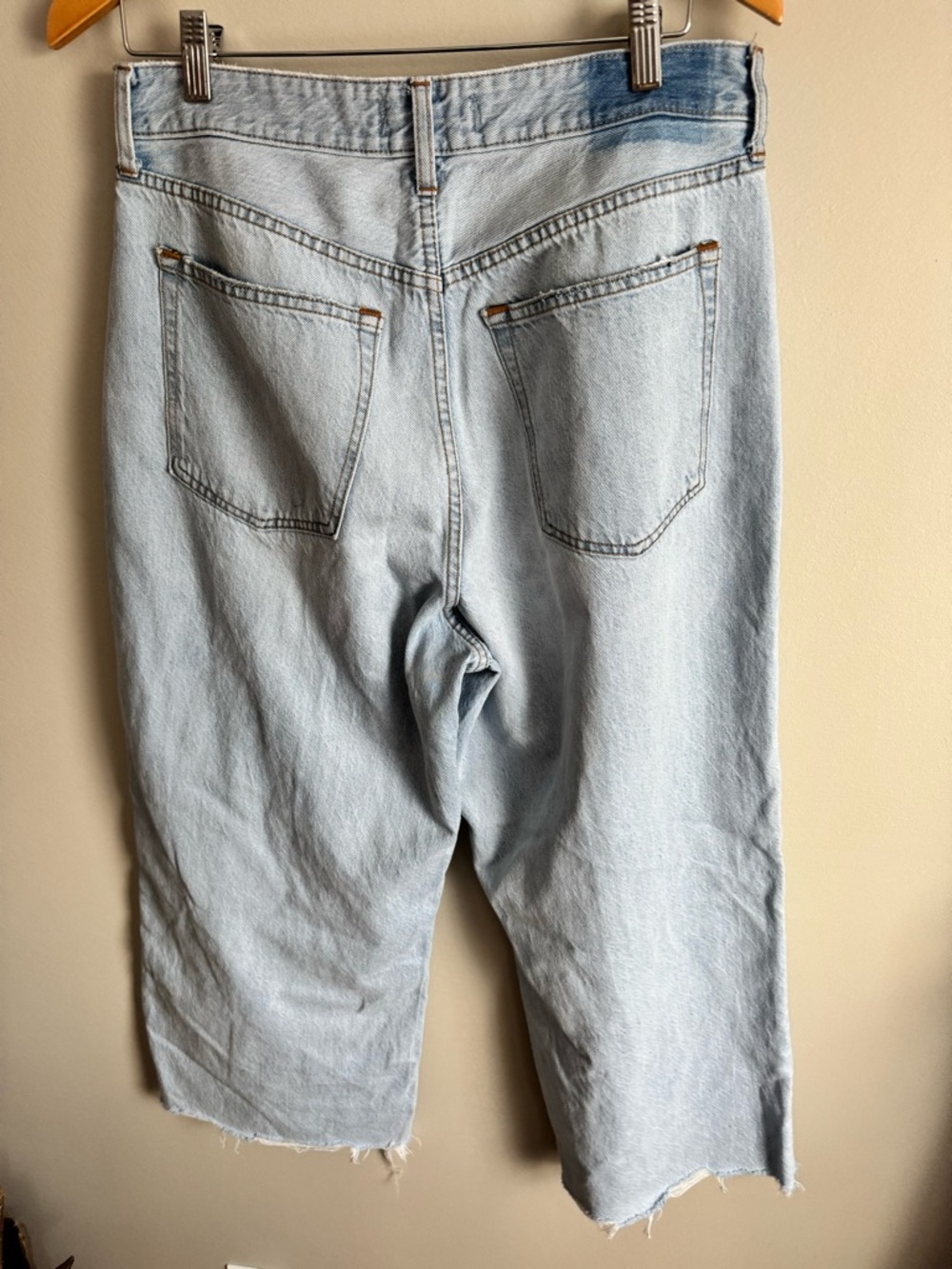 Abercrombie & Fitch the crop wide leg high rise 30 curve love - Picture 6 of 11